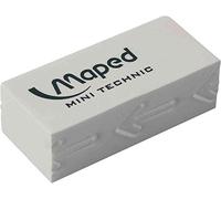 Maped Gommes Mini Technic 300 en plastique blanches, Lot de 12