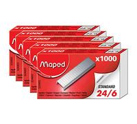 MAPED Lot de 30 Boites de 1000 Agrafes 24/6, zinguées