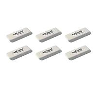 MAPED Lot de 6 Gommes en caoutchouc Dessin blanche
