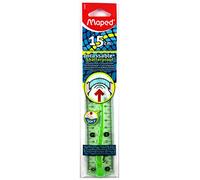 MAPED Lot de 6 Règles plate Incassable Flex 15 cm Bleu ou Vert