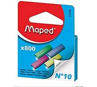Maped Lot de 800 agrafes pour agrafeuse Colorati N 10 en SC