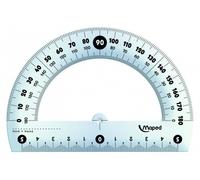 Maped M146134 Rapporteur d'angle 180 ° 12 cm avec étui de Protection