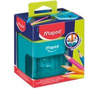 Taille-crayons maped lectrique a pile 1 trou diametre 6 a 8mm avec reservoir bicolore