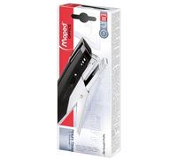 Pince à agrafer maped essentials métal 80x32x205mm 20f agrafes 24/6 25 feuilles agrafes 26/6 coloris noir