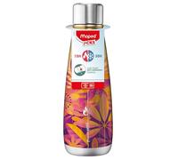 Maped Bouteille isotherme Picnik – Acier inoxydable, étanche, double paroi, décor Solaris, 500 ml