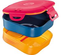 Maped Boîte à déjeuner Picnik Kids Concept 3en1 1,4 L Rose - 3 compartiments, 2 étanches et amovibles