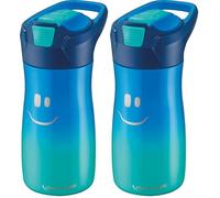 Maped Picnik Concept Kids - Gourde Enfant avec Système de Pipette - Étanche - Ouverture Automatique avec Bouton - Nettoyage Facile - Corps en Acier - 430 ml Inoxydable - Bleu - 430 ml 871203