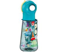 Maped Picnik - Gourde Ecozen Jungle Fever - Paille Intégrée qui fait des Bulles, incite à s'hydrater - Ouverture Manuelle Facile - Poignée Intégrée, Étanche, Matériau Bio-sourcé - 500ml