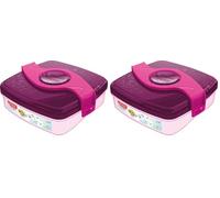Maped Picnik Origins Boîte à goûter Rose (Lot de 2)