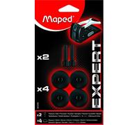 Maped - Poinçons et Disques de rechange pour Perforateur Expert HD 150 - Poinçons x4 - Disques x2