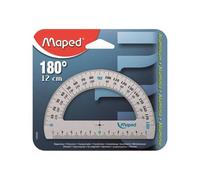 Maped Rapporteur 180° 12cm – aluminium anodisé, embouts Protect System, résistance optimale