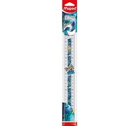 Maped - Règle 30 cm Twist’N Flex Dragon - Incassable - Souple et Flexible - Règle Scolaire Graduée - Fourniture Scolaire