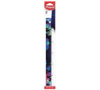 Maped - Règle 30cm Deepsea Paradise- Règle scolaire décorée - Ergonomique et légère - Triple décimètre avec Graduation en millimètres
