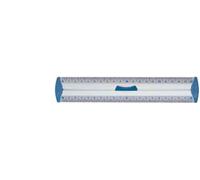 Maped Règle plate Double Décimètre Aluminium Protect System 20 cm avec poignée