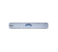 Maped Règle plate Essentials 15 cm plastique transparente double graduation – Lot de 3