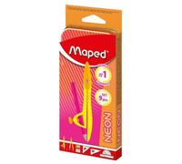 Maped – Coffret de géométrie Mathset STUDY NEON – 9 pièces