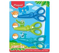 Maped - Set de 3 ciseaux cranteurs KIDICRAFT 12 cm - 3 formes - Sécurité - Blister