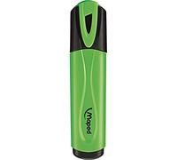 Maped - Surligneur Fluo’Peps Classic - Surligneur encre fluo - Coloris vert - Pointe biseautée