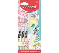 Maped - Surligneurs Fluo Duo x3-2 surligneurs en 1