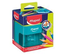 Taille-crayons maped lectrique a pile 1 trou diametre 6 a 8mm avec reservoir bicolore