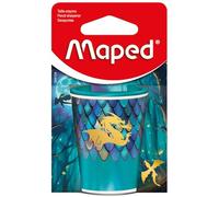 Maped - Taille-Crayons Canette Dragon - Taillage Facile et Précis - Canette en Métal Ultra-Résistante - Réservoir Grand Format - Taille-Crayon 2 Trous