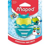 Maped - Taille-Crayons Croc Croc Hippo - Taille-Crayons Réservoir Hippopotame - Réserve Extensible en Tissu - Clapet Fonction Clean