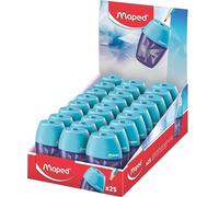 Maped - Taille-Crayons Shaker Arctic Vibes - 1 Trou - Avec Réservoir - Display Contenant 25 Pièces