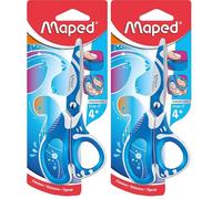Maped - Zenoa Fit ciseaux - Pour Droitiers - Coloris Aléatoire Bleu, Rose (Lot de 2)