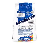 MAPEI ADESILEX P9 5 kg Gris adhésif ciment de qualité supérieure et durable avec un temps d'ouverture plus long, pour carreaux de céramique et pierre naturelle.