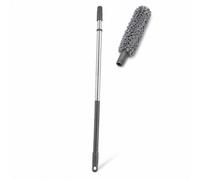 MAQA Manche de balai extensible en plastique rayé 150 cm S.162v 1