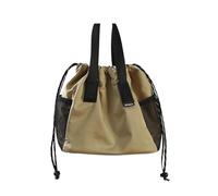 MAQDDO 1pc Bento Bag Handbag, Wide Carrying Strap That Doesn'T Hold Hands, A Great Commuting Item Pour Travail(Khaki)