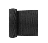 MAQDDO 2 pièces 30x200CM Doublure d'étagère de tiroir Tapis antidérapant étagères Motif Grille poignée Non adhésive en PVC for armoires Cuisine Salle Bain pour Placard(Black)
