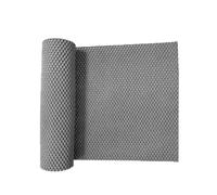 MAQDDO 2 pièces 30x200CM Doublure d'étagère de tiroir Tapis antidérapant étagères Motif Grille poignée Non adhésive en PVC for armoires Cuisine Salle Bain pour Placard(Gray)