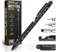 Maqhpu Cadeau Fete des Peres, Cadeau Homme, Stylo Multifonction 9 en 1, Idee Cadeau Fete des Peres, Idee Cadeau Homme Original, Gadget Insolite Utile Cadeau Papa, Cadeau Fête des Pères Personnalisé