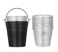 MAQUITA Lot de 15 seaux de Gril pour Graisse - pour Traeger 20 22 34 Series Pit Boss Pellet Oklahoma Joe Rec Tec Z Grill Fumoir Barbecue