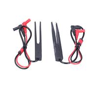 Maqulae 2PCS Fil de Test Portable Puce SMD Dispositif de Montage en Surface Sonde à Puce Micro Pincettes de Test de Composants Électroniques 250V Opération à Une Main pour Mul