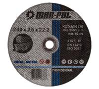MAR-POL Molette de coupe 230×2,5×22,2 mm, pour métal - M08126