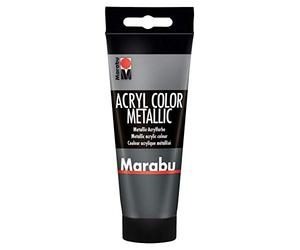 Marabu 0012010050772 - Acryl Color 100 ml, anthracite métallique