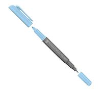 Marabu 01470003090 Marqueur permanent Graphix Bleu clair avec double pointe 1-2 mm et 0,5 mm Couleurs brillantes, encre à séchage rapide, sans odeur et imperméable à l'eau Taille unique
