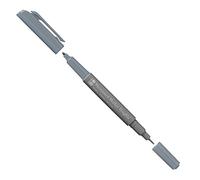 Marabu 01470003169 Marqueur permanent Graphix gris pierre, avec double pointe de 1 à 2 mm et 0,5 mm, couleurs brillantes, séchage rapide, encre à base d'alcool, faible odeur et imperméable