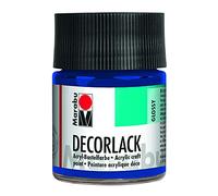 Marabu - peinture acrylique brillante decorlack bleu moyen flacon 50 ml 4007751097965 113005052 Bleu G