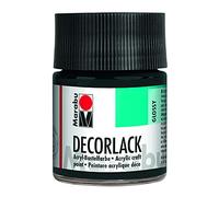 Decorlack acryl 50ml noir marabu 113005073 Noir G