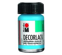 Marabu 11300039090 Vernis décoratif Acrylique Bleu Clair 090, 15 ML, Vernis Acrylique à Base d'eau, résistant aux intempéries, à la salive, pour Peinture, Pochoir et Technique de Serviette
