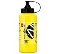 Marabu 12200075919 Artist Acrylique Jaune primaire 500 ml Peinture acrylique fine de qualité artiste à base d'eau Consistance pastel Haute pigmentation Très bonne brillance et opacité Taille unique