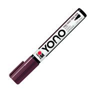 Marabu 12400103285 12400103285-YONO Marqueur à pointe ogive japonaise, résistant à l'eau et à la lumière pour presque tous les supports, 1,5-3 mm, Marron