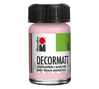 Marabu 14010039231 - Decormatt Acrylique Rose sauvage 231, 15 ml, peinture acrylique à base d'eau au fini mat velouté, onctueuse et aux couleurs intenses, résistante à la salive et aux intempéries