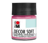 Marabu 14020005033 - Peinture acrylique douce Decor Soft rose, 50 ml, à base d'eau, résistante à la lumière, à la salive, séchage rapide, très couvrant, donne une surface super douce.