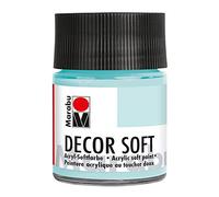 Marabu 14020005148 - Peinture acrylique douce Decor Soft Lagune 50 ml, à base d'eau, résistante à la lumière, à la salive, séchage rapide, très couvrant, donne une surface super douce.
