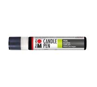 Marabu 18050009073 - Candle Pen noir - Stylo à bougie - Crème - Peinture à base d'eau - Résistant à la lumière - Inodore - Résistant aux intempéries - Décoration de bougie facile - 25 ml