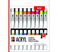 Marabu Acryl Basic Peinture Acrylique 12 Ml 18 Pièce(S)